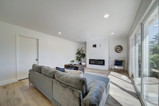 Family Room w Electric Fireplace