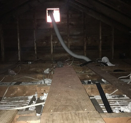 Patrick Woodcock Before Insulation