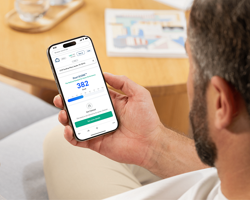 Pearl App Mockup Mobile Male Couch